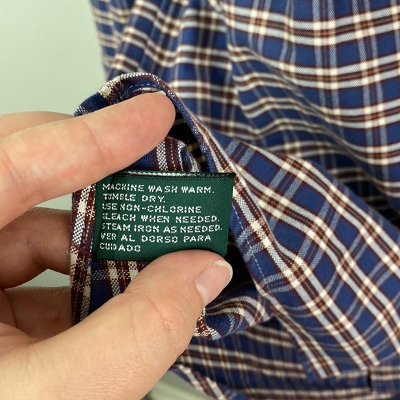 Hunt Club | Tartan Plaid Vintage Button Down Shirt 16.5 - 37/38 - Picture 7 of 8